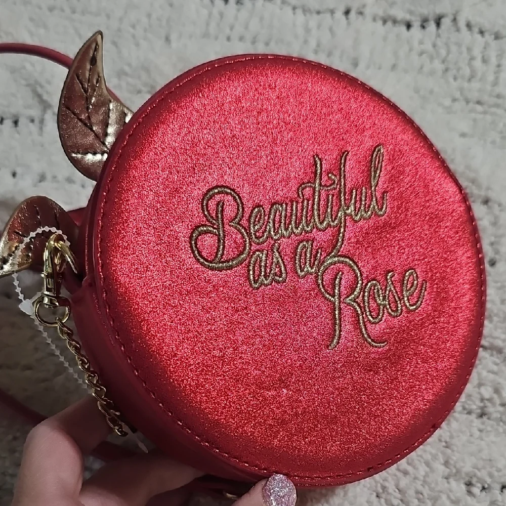 Danielle Nicole Beauty And The Beast Enchanted Rose Crossbody Bag - Picture 3 of 8